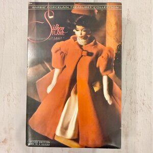 NIB - 1992 Silken Flame - Porcelain Barbie Doll.